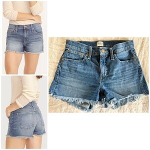 J. Crew Mid-rise Raw Hem Cut Off Shorts - Size 26